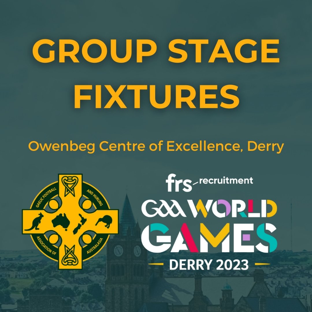 GFHAAustralasia's tweet photo. 📋 Australasia's @GAAworldgames group stage fixtures.

The very best of luck to everyone taking part this week. 

You can stay up to date with all the activity across our social media, and on our website: https://t.co/TmPNZ7N9vc

#FRSGAAWorldGames #Australasia 🇦🇺 🇳🇿 https://t.co/d1HAQOzrFg