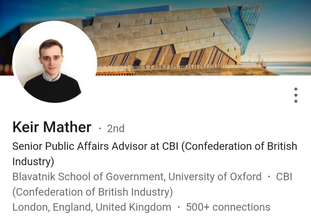 The CBI connection...

Thursday: CBI lobbyist is elected as 'Labour' MP for #SelbyAndAinsty  

Saturday: Labour tells unions where to go on employment rights. 

I'm not 'crediting' Mather with this - but it symbolises the fact that employer lobbyists are the Labour insiders now.