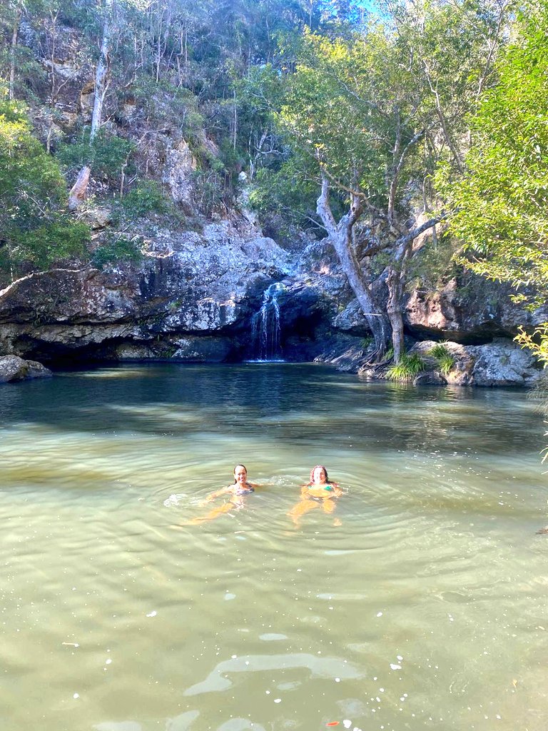 Me: I need a day in nature Nature: Here, go frolick in a waterfall with a 1.25m friendly eel. 🤯💚⛰️🌿