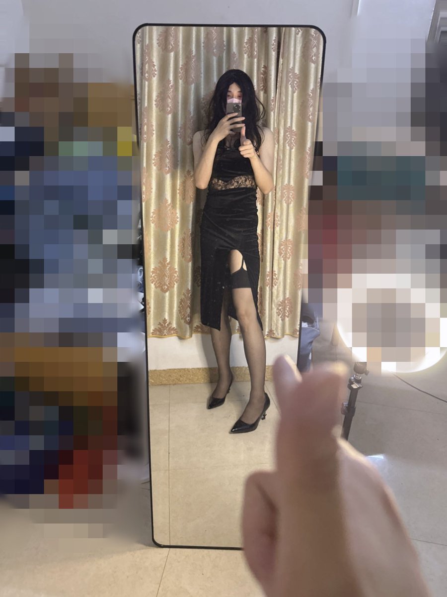 wurendeguodu's tweet photo. 😍新裙子，更新一下 #伪娘 #黑丝 https://t.co/WH7CbK0wUA