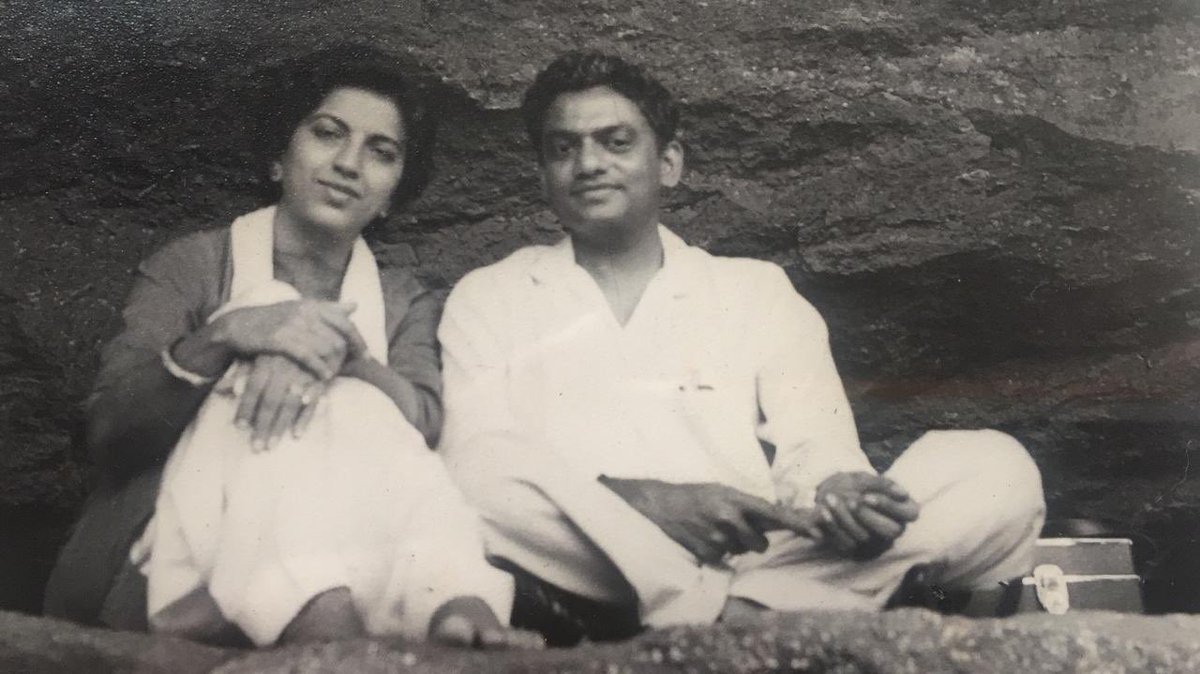 Exploring memories of my parents today, on #ParentsDay This was taken sometime in the late 1950’s, during a visit to the Kanheri Caves, Maharashtra. Youth, Simplicity, and Good Times Shared…