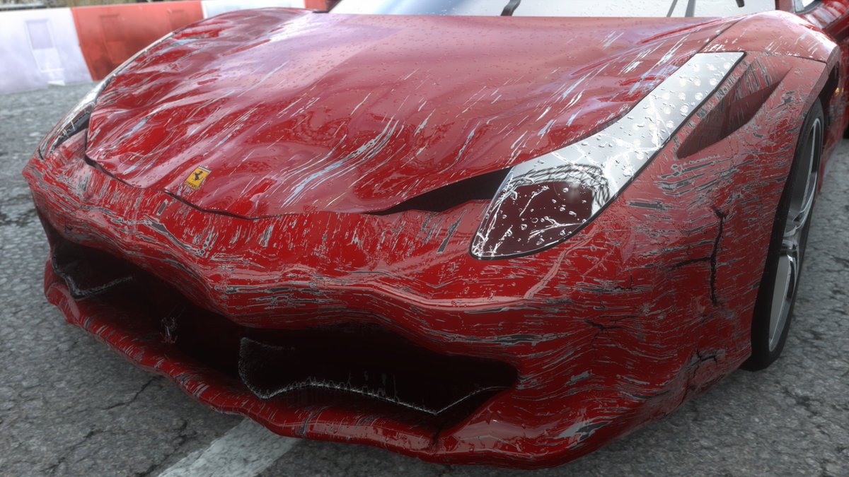 emula86's tweet image. #Driveclub damage model. Not too deep but still good looking. I think that the next GT needs a damage model like this @Kaz_Yamauchi