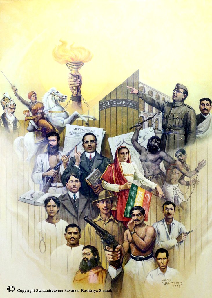 A beautiful potrait of Armed Revolutionaries from 1857 who ultimately gave us freedom

#SwatantryaVeer_Savarkar #VeerSavarkar #BhagatSingh #NetajiSubhasChandraBose #ChandrashekharAzad #RashBehariBose #RaniofJhansi #RamprasadBismil #VasudevBalwantPhadke  #MadanlalDhingra