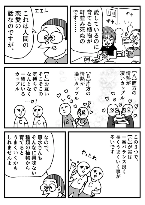 愛情の大きさ=いいことではない話   おまけはブログに→ https://ninjago.blog.jp/archives/32042091.html  家帰って気付いた 育ててたわ そしてうまくいってたわ 愛情込めてないやつ