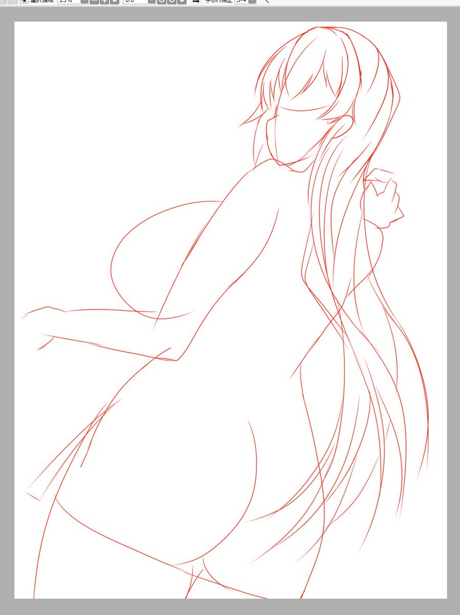 本日もせっせと次回作用のラフをマータリ描いてましたよん〆(‾・ω・‾)b
エッチさが弱いシーンなんだけど、個人的にはノリ良く描けたのねん🎵 