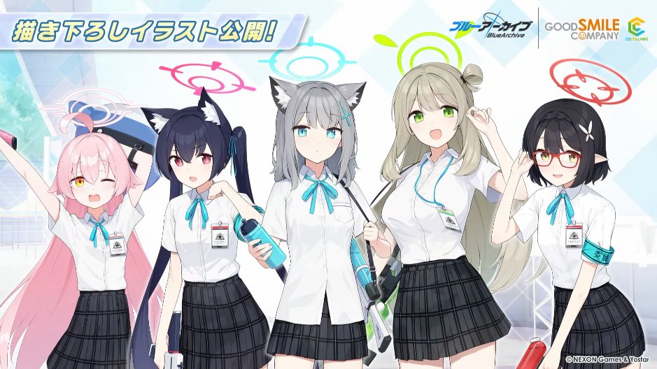 ホシノ(ブルーアーカイブ) ,ノノミ(ブルーアーカイブ) ,砂狼シロコ(ブルアカ) 「透き通ってんねぇ」|へびつけぇ（4/3新規絵更新・絵仕事&skeb募集中）のイラスト