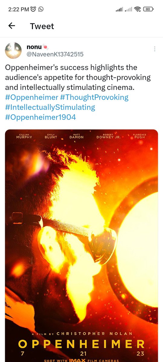 Naveenrang67461's tweet photo. Bhagavad Gita's role in Oppenheimer raises debates on the intersection of art, culture, and historical accuracy. #BhagavadGita #ArtandCulture #HistoricalAccuracy #Oppenheimer1904 https://t.co/t2P3WnTgwe