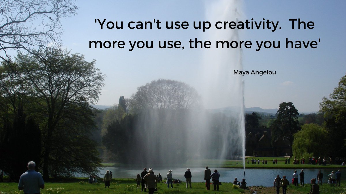 Keep creating. Keep being creative and fuel the creativity bank. #businessowners #success #toptips