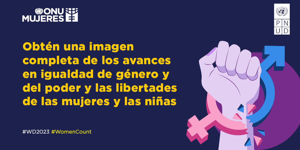 ONUMujeres's tweet photo. ¡Consulta los dos nuevos índices de género de @ONUMujeres y @PNUDLAC! ​

​Obtén una imagen completa de los avances en la igualdad de género y el empoderamiento y las libertades de las mujeres y las niñas: https://t.co/HCodMhEfO2.​ #WD2023 #WomenCount https://t.co/yZ2268H54W