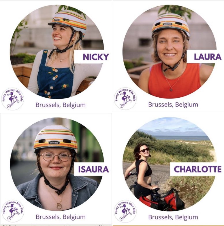 📆 Getting ready for the Brussels edition of #FancyWomenBikeRide on 17 September 2023 so why not follow our IG account and add your profile like these lovely ladies to show your support 
✨🌍🚴😌🌿🌸
instagram.com/fancywomenbike… <a href="/FWBR_official/">Fancy Women Bike Ride</a> <a href="/wheelofcare/">Wheel of Care Belgium</a> <a href="/GRACQ/">Cyclistes Quotidiens</a>