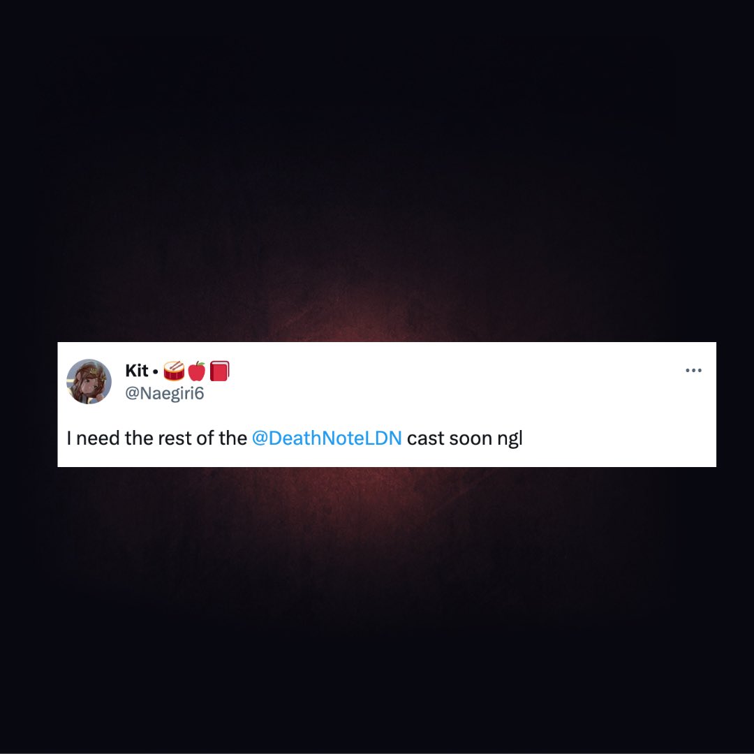 DeathNoteLDN's tweet photo. All will be revealed sooner than you think 🙌 and believe us when we say, it will have definitely been worth the wait 🔥

Check back later for details on how soon it might actually be 😎 #DeathNoteUK https://t.co/2CbsMxSWw0