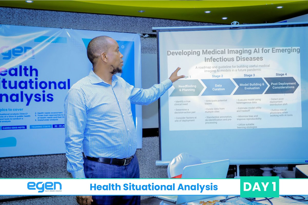 Egenagency's tweet photo. DAY 1

Health Situational Analysis and Health Needs Assessment Training

#HealthcareInnovation #healthsystems #healthneeds #situationalalanalysis #healthcareimprovement https://t.co/qTXkACazcd