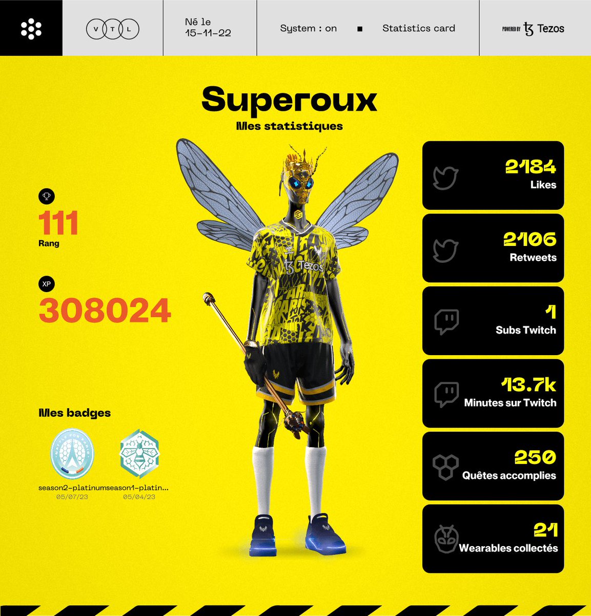 SupeRouux's tweet photo. #VHiveStats https://t.co/XSuBNvm2Om