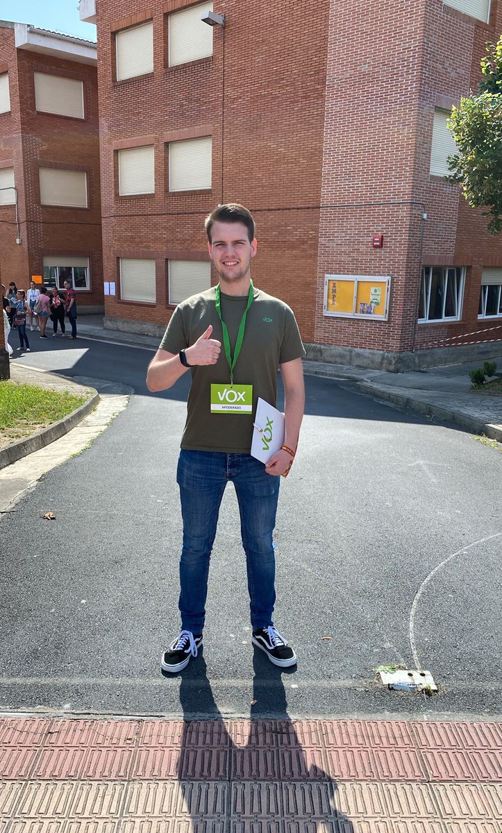Estas elecciones del #23Julio estoy de apoderado en mi querida #Baracaldo - (Vizcaya) 🇪🇦
Vamos a proteger todos los Votos a VOX ✅ #VotaAbascal  #VotaLoQueImporta
