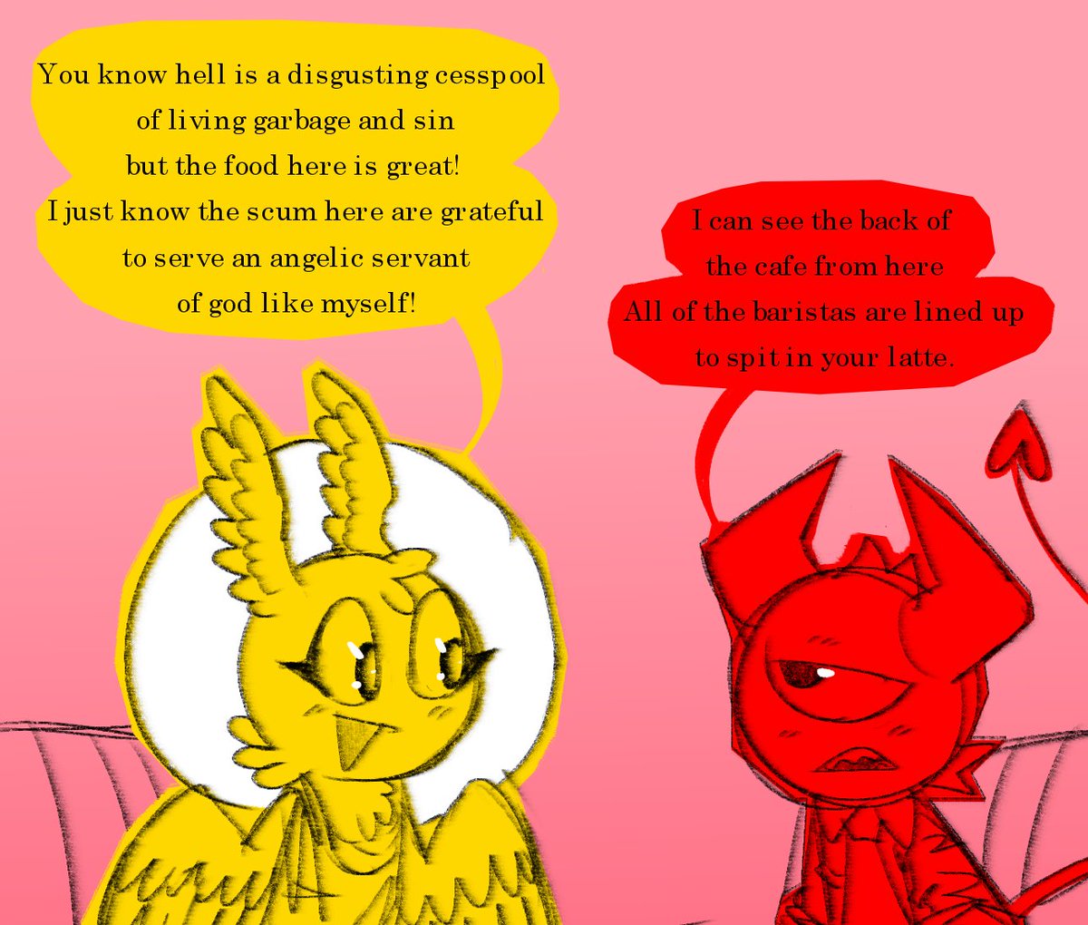 I've got zero clue as to why these two are ever near each other. Make up your own reason.