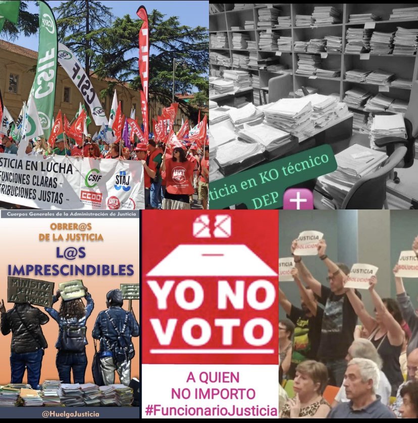 #EleccionesGenerales
#GanequienganeJusticiaseDefiende 
#HuelgaEnJusticia desde 17/4/23
#JusticiaSolución