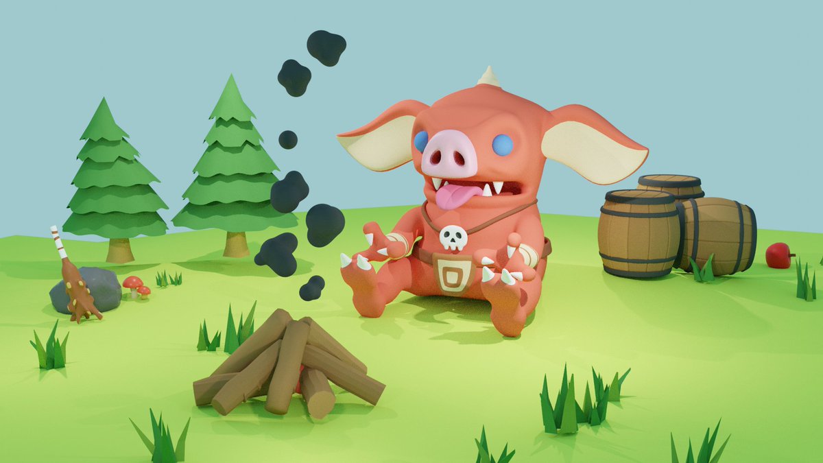 masuken000's tweet photo. 結局ボコぶりんの背景も作ってみた
I made a bokoblin in ZeldaBOTW environment.
#blender3d
#ZeldaTOTK 
#ゼルダ https://t.co/aEfPrBQkBz