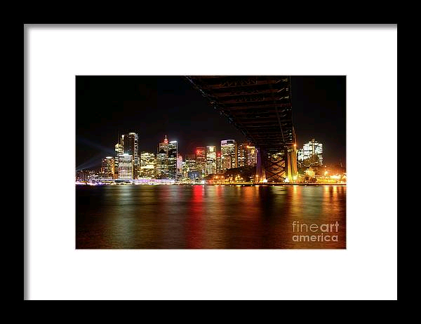 KayeMenner's tweet photo. #Sydney #Skyline from #Milsons #Point during #Vivid Sydney #Framed Print by Kaye Menner - Kaye Menner - Website
 https://t.co/J1GQKzMctn https://t.co/cM6dzjZkSo