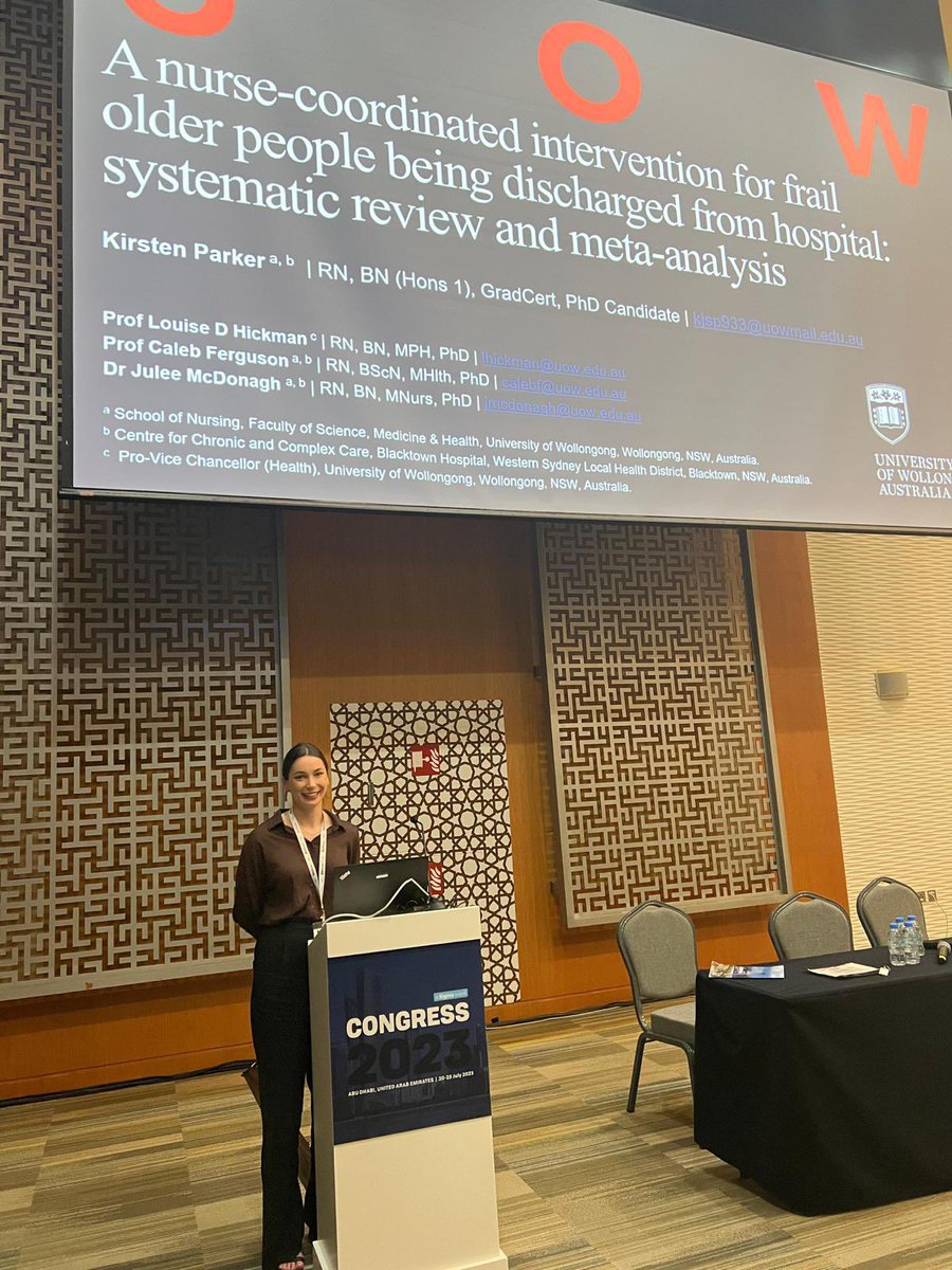 Caleb Ferguson (@calebferg) on Twitter photo Congratulations @Kirstenjsp - presenting at #INRC2023 <a href="/SigmaNursing/">Sigma Nursing</a> in Abu Dhabi today #proudsupervisor
<a href="/JuleeMcDonagh/">Dr Julee McDonagh, RN, PhD</a> @ProfGerMed <a href="/DrLouiseHickman/">Prof Louise Hickman</a>
👋 <a href="/DeekHiba/">Hiba Deek</a> 👋 Congratulations @Kirstenjsp - presenting at #INRC2023 <a href="/SigmaNursing/">Sigma Nursing</a> in Abu Dhabi today #proudsupervisor
<a href="/JuleeMcDonagh/">Dr Julee McDonagh, RN, PhD</a> @ProfGerMed <a href="/DrLouiseHickman/">Prof Louise Hickman</a>
👋 <a href="/DeekHiba/">Hiba Deek</a> 👋