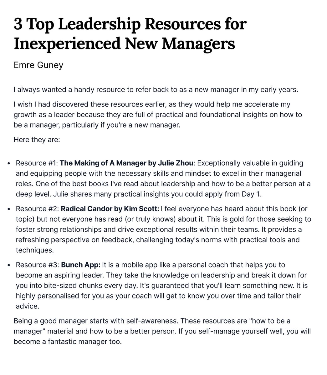 3 Top Leadership Resources for Inexperienced New Managers