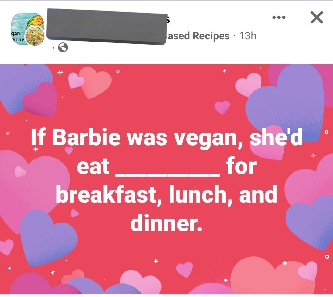 Top vegan content