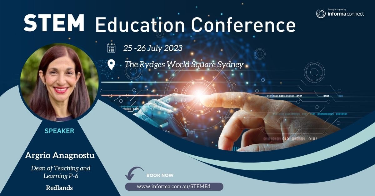 Looking forward to presenting on 26th July at The STEMEd Conference in Sydney with ⁦<a href="/maria_e/">Maria Emmi</a>⁩. ⁦<a href="/Redlands_School/">Redlands</a>⁩ #STEMEd #STEM