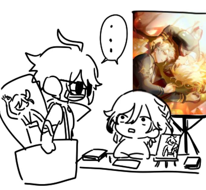 silly doodle i have for comifuro registration