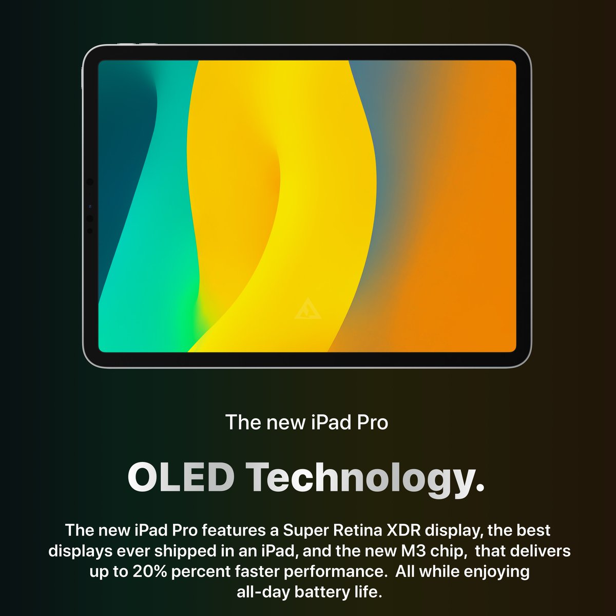 RealFerst's tweet photo. The new iPad Pro, now with Super Retina XDR display (OLED) in both sizes, (11”, 12,9”), up to 20% faster performance thanks to the new Apple M3 chip.
Release date: 2024
#iPadPro #iPadProOLED #iPadPro2024 #iPadProM3 https://t.co/vCa2E88ToF