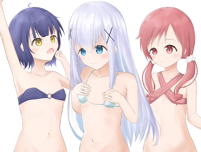 チノ マヤ メグ 隊    #イラスト #ごちうさ