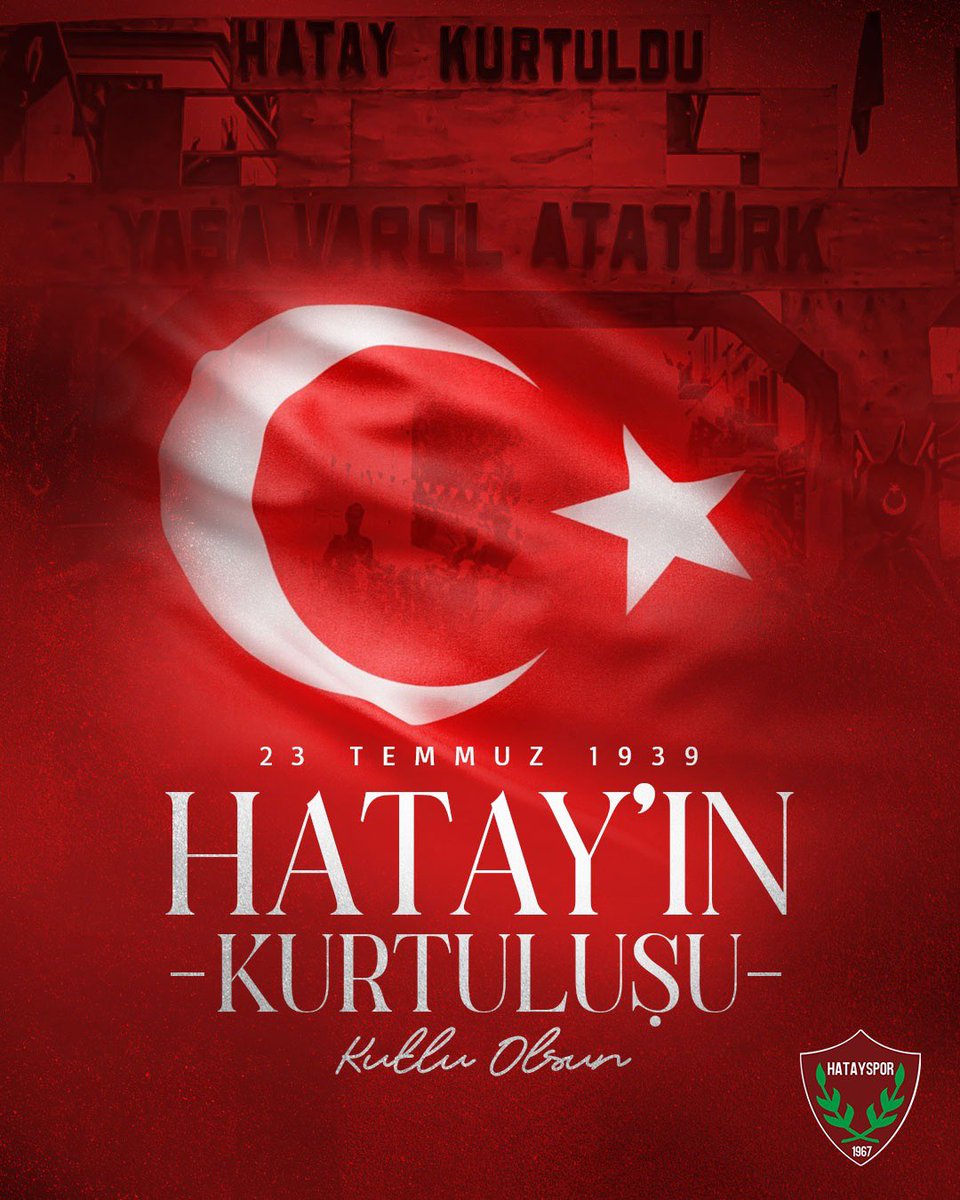 Hatayspor_FK's tweet photo. 🇹🇷"Kırk asırlık Türk yurdu düşman elinde esir kalamaz"

Ulu Önderimiz Gazi Mustafa Kemal Atatürk'ü, aziz şehitlerimizi ve depremde hayatını kaybeden vatandaşlarımızı rahmet ve minnetle anıyor, kahraman gazilerimize şükranlarımızı sunuyoruz. https://t.co/ydjnFCncXh