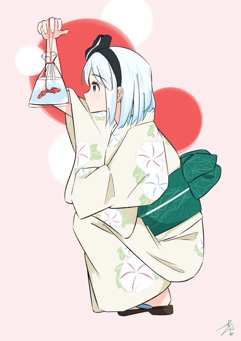 浴衣&金魚 魂魄妖夢
