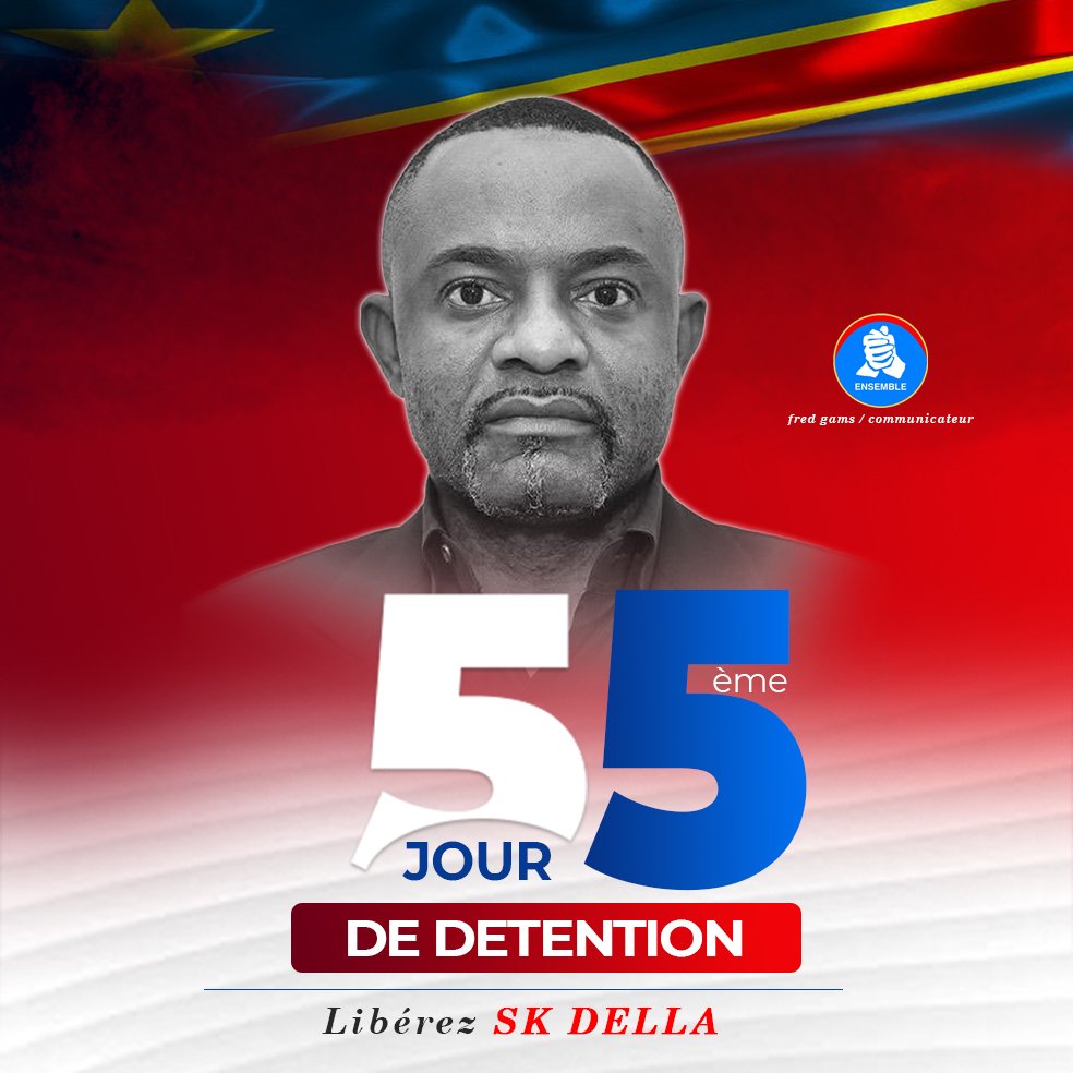 Gaston_Ndjulu's tweet photo. 55 jours d'injustice !
Les puissants du régime finissant sont parti des accusations publiques pour une condamnation privée sans rendre un quelconque jugement.
Justice sous FATSHI, quid ?
#JeSuisSK #LibérezSK #FreeSK https://t.co/ClxAtrDX2z