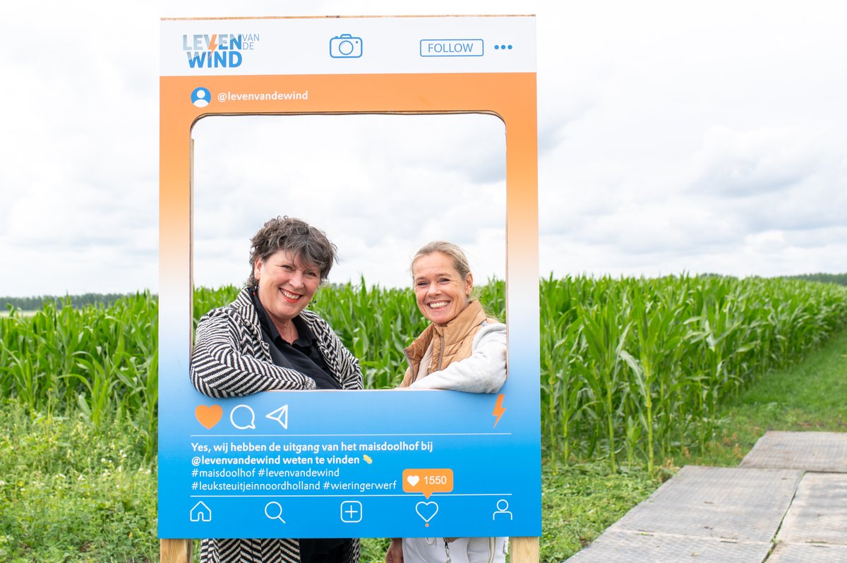 Gisteren officiële opening van ons maisdoolhof door <a href="/rianvandam/">rian van dam</a> en <a href="/MarliesGroot/">marlies groot</a>, vanaf maandag voor iedereen te bezoeken. Plan je bezoek via levenvandewind.com/maisdoolhof