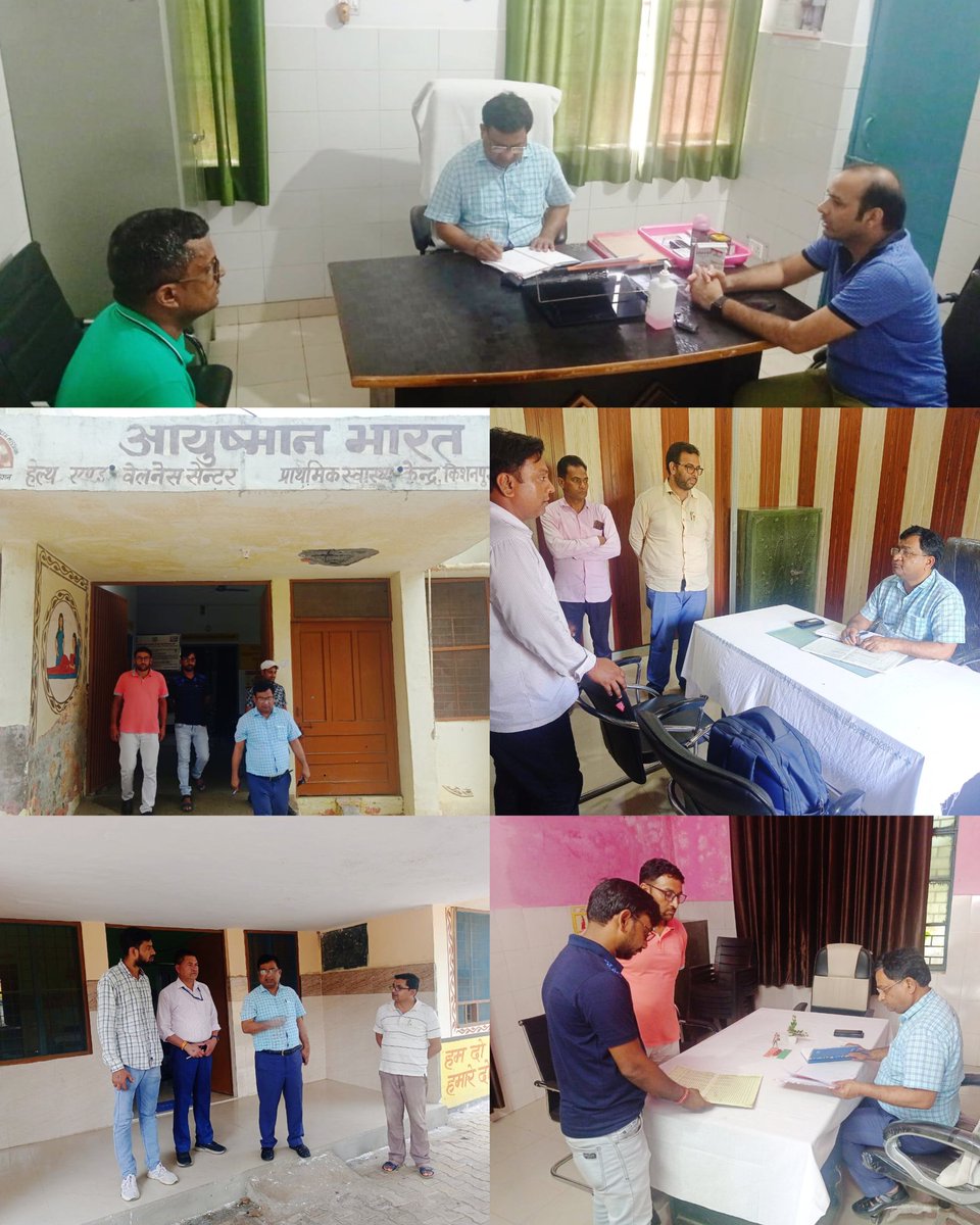आज जनपद में लगे हैल्थ शिविर के निरीक्षण के लिए बागपत CHC, खेकड़ा CHC, खेकड़ा PHC,सुभानपुर,किशनपुर बराल,छप्परौली chc,रमाला PHC, सरूरपुर CHC ओर विभिन्न जगहों पर लगे सभी स्वास्थ्य शिविर का निरीक्षण किया गया,जिसमे RBSK टीम को eye फ्लू के चलते हेल्थ कैम्प लगाने के निर्देश दिए।