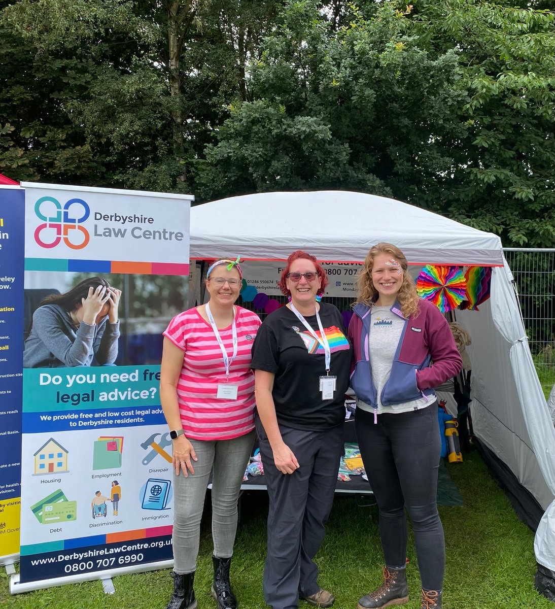 🏳️‍🌈🏳️‍⚧️ Hoping everyone in has an amazing time at #ChesterfieldPride We’re here to talk about Discrimination and what free legal support is available ✌️