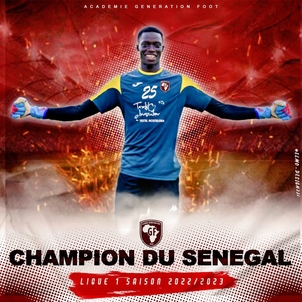 Depuis 1 an, j'ai fait profiter mon savoir-faire de préparateur mental au gardien2 @GFoot_Senegal qui s’offre le titre de Champion du #Sénégal #Ligue1 2022-2023 🔥#TeamGF 
Aujourd'hui, c'est la 🥳 au #Sénégal 🇸🇳 #football #sport
🧠Le mental contribue grandement à la performance.