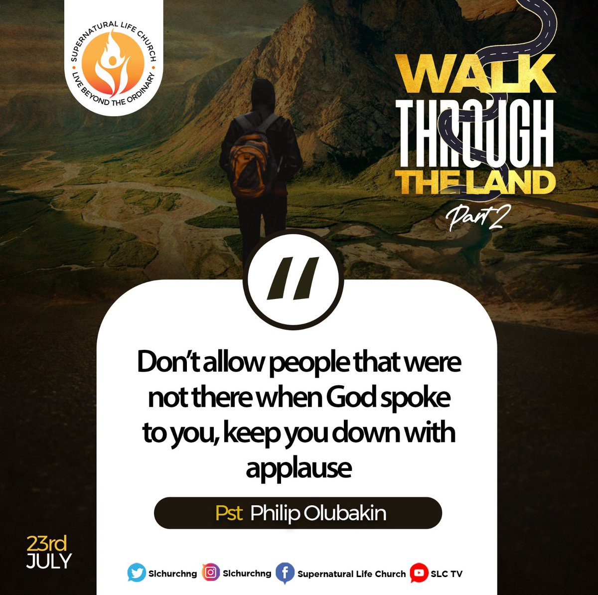 slchurchng's tweet photo. Excerpts from today’s sermon.
#slcsermon
#withoutwalls
#theslcexperience
#supernaturallifechurch https://t.co/3bR6E4AL6G