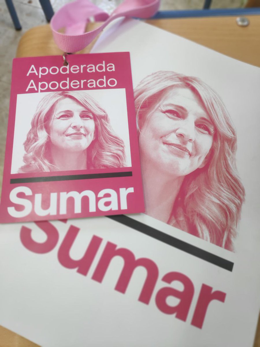 🗳️ Si ves a las apoderadas y apoderados de <a href="/sumar/">Sumar</a> acércate y di hola😁 

🥰Son muchas horas y se merecen nuestro cariño .

#VotaSumar #EleccionesGenerales