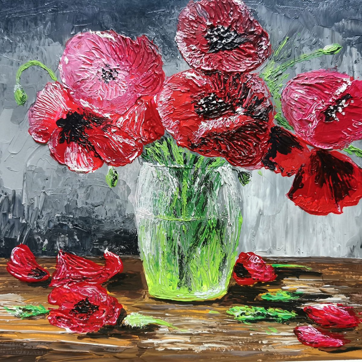 My #poppyflowers #paintingoftheday