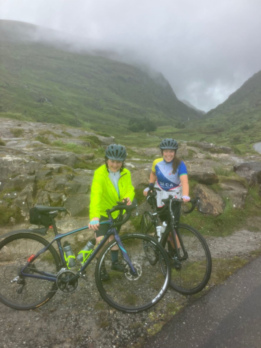 Day two of Jo, Hannah and the Birmingham Irish Cycle Appeal team’s epic bike ride and they have now completed over 200 miles!

And after a hard day battling the elements up some serious hills – they are still smiling.

Donate to their heroic ride below ⬇️

donate.giveasyoulive.com/fundraising/jo…