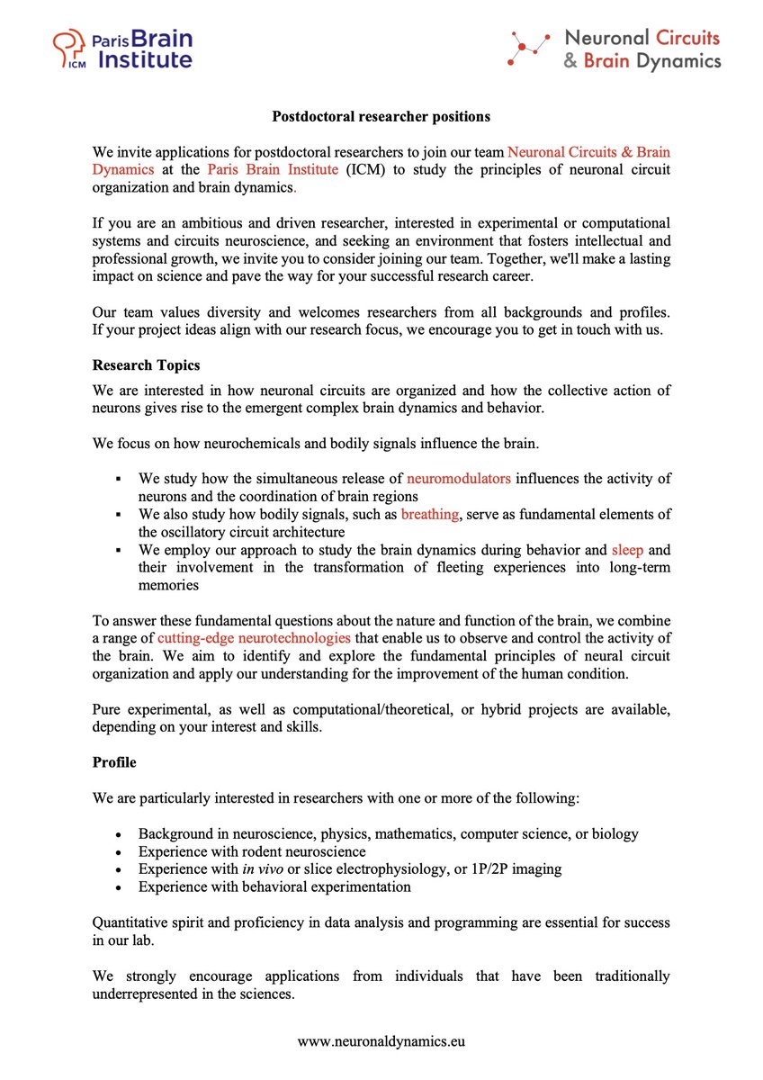 Neuronal Circuits & Brain Dynamics team tweet media