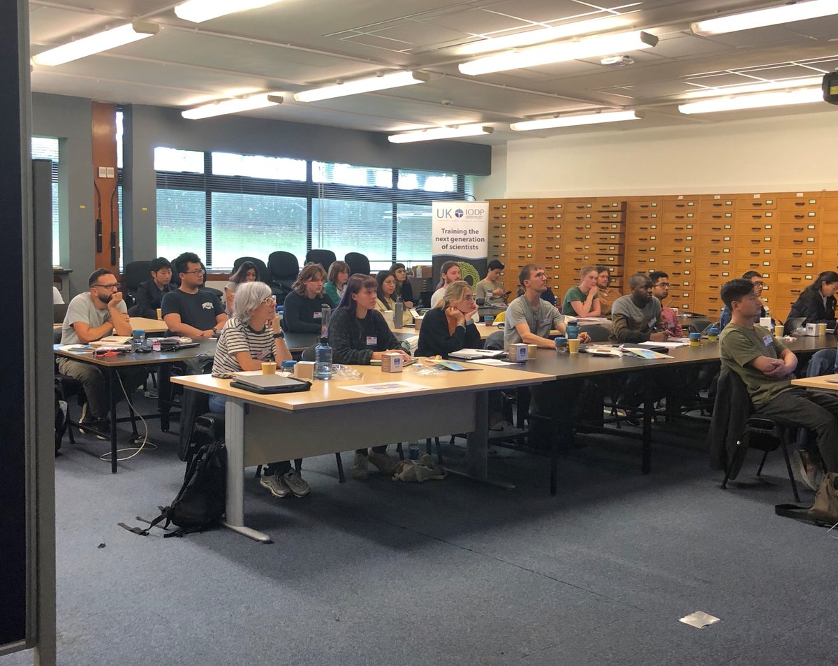 Participants from 11 countries around the world come together in Leicester, UK for Day 1 of the ECORD Summer School: Downhole Logging for IODP Science!

Participants today will get an introduction into #IODP,  <a href="/ECORD_IODP/">ECORD</a>, Offshore Operations and Petrophysics 101.