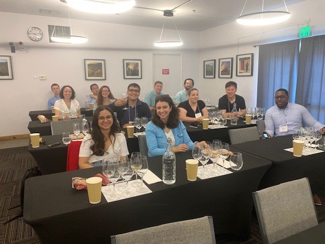UNHLaw's tweet image. UNH Franklin Pierce's IP Summer Institute continued into the weekend at Napa Valley Wine Academy with Dean Megan Carpenter leading a course on the legal framework protecting Geographical Indications (GIs) on wines in Napa and Sonoma. #IPSI #intellectualpropertylaw #powerhouse