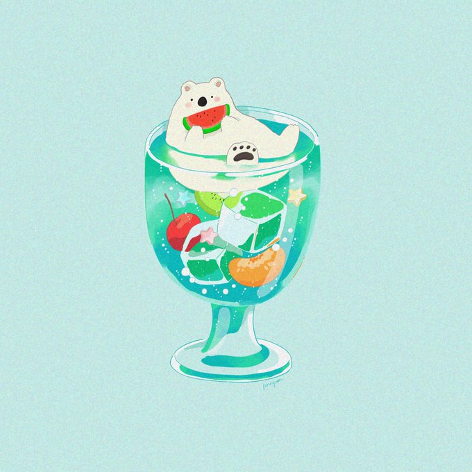 「fruit polar bear」 illustration images(Latest)