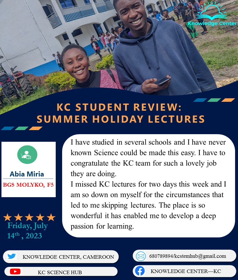 '...The place is so wonderful it has enabled me to develop a deep passion for learning.'

#SDG4QualityEducation 
#communityengagement 
#fortheloveofscience 
#StarrySummer