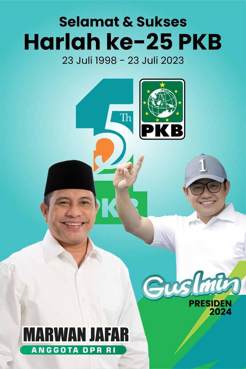 Selamat Harlah PKB ku PKB Kita semua, semoga istiqamah melayani Indonesia
<a href="/DPP_PKB/">DPP PKB</a> 
<a href="/cakimiNOW/">A Muhaimin Iskandar</a> 
#Harlah25PKB 
#PKBMelayaniIndonesia