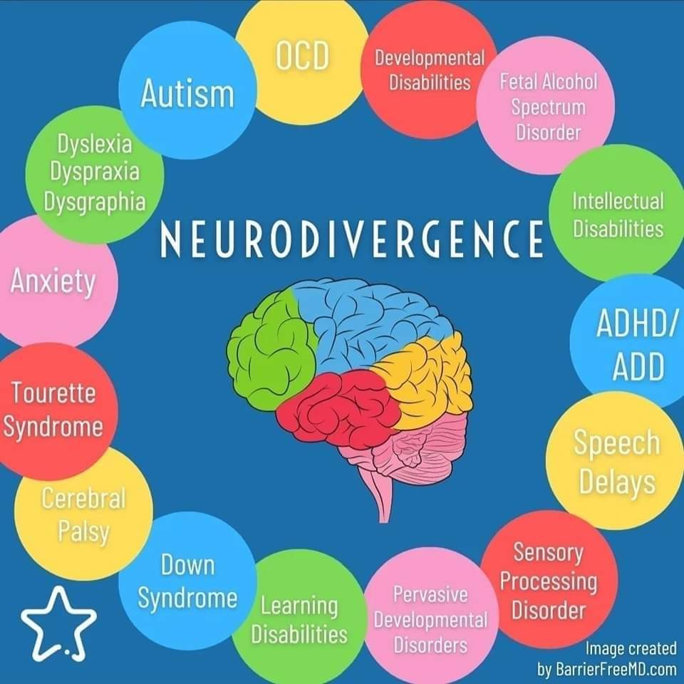 sensorystories_'s tweet photo. If you follow my page, you've probably seen me use the term "neurodivergent" or "neurodivergence." 

It's been a while since I explained what they mean, so for those who don't know... https://t.co/l6eS6dtKfX