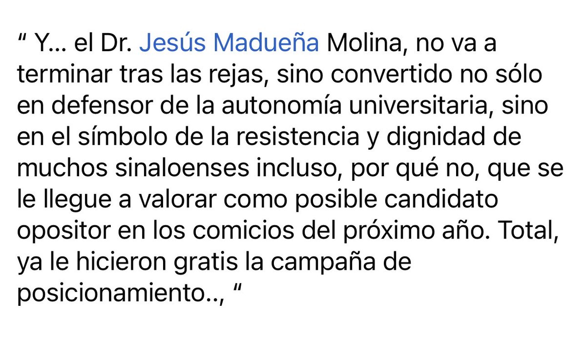 RosaDuarteQuin1's tweet photo. LES COMPARTO ESTE ANÁLISIS QUE ESCRIBIÓ UN PERIODISTA Y ME ENCANTÓ ,ASI SEA 🙏🏼❤️
#Leanlo
¡VIVA NUESTRO RECTOR DE LA UAS!
¡VIVA LA AUTONOMÍA UNIVERSITARIA!!!!
@UASinaloa @ANUIES
#Sinaloa
#DefensorDeLaAutonomiaUniversitaria
#DefensorDeLaEducacionDelPueblo https://t.co/8dlHU4JicJ