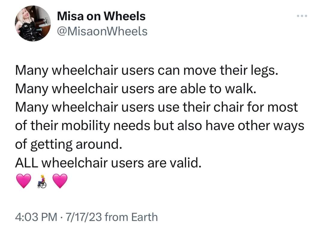 By @MisaOnWheels

#WheelchairUsers #wheelchair