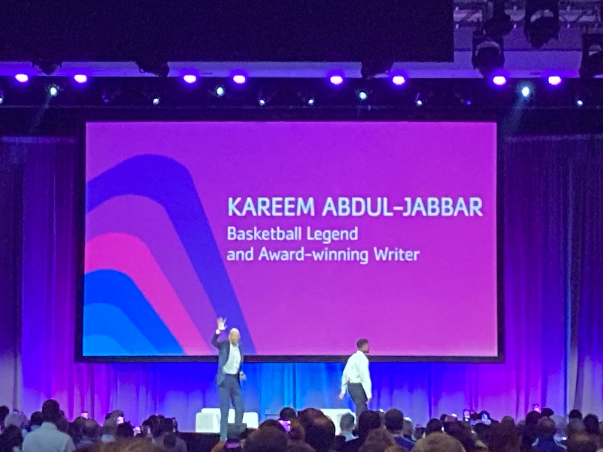 swan_darcy's tweet photo. Great finale to the YMCA General Assembly. The amazing Kareem Abdul-Jabbar was the final keynote discussing his athletic and academic successes. An inspiring four days of learning, networking and fellowship. @KansasCityYMCA #growtogether https://t.co/8pcOcocuCb